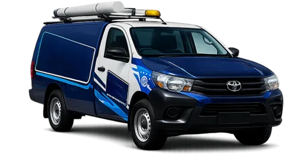Licensed plumber van servicing Castle Hill