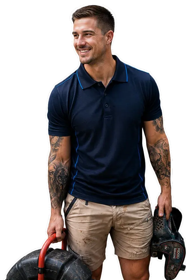 A licensed Castle Hill plumber with his tools